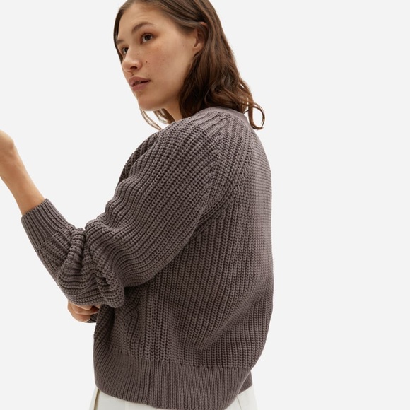 everlane the texture cotton cardigan